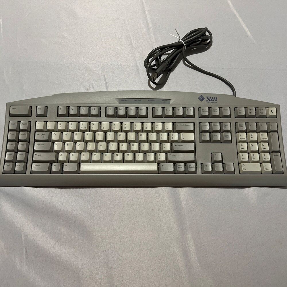 Sun Microsystems Type 6 USB Wired Keyboard 3201271-01